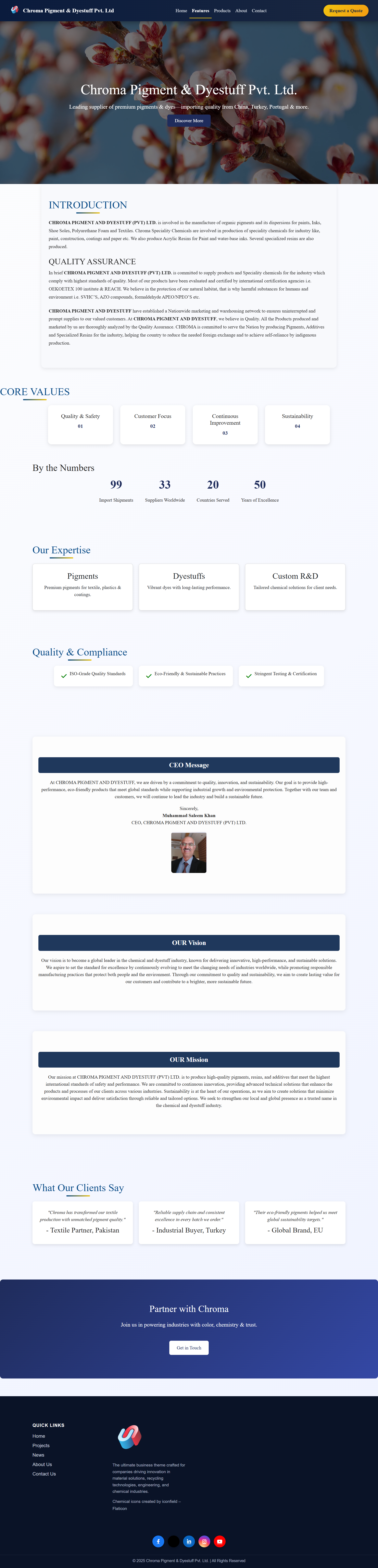 CHROMA PIGMENT AND DYESTUFF